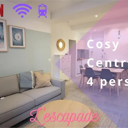 Appartement L'escapade, 1bedroom, Central, Wifi, Tram,cosy